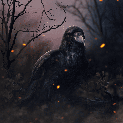 Black Raven - Wallpaper logo