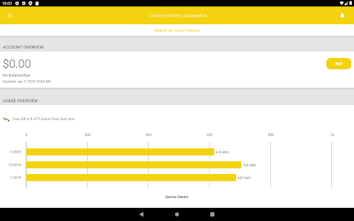 Screenshot of Cimarron Electric