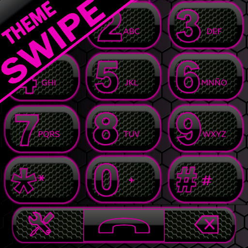 THEME SWIPE DIALER DARK SPACE