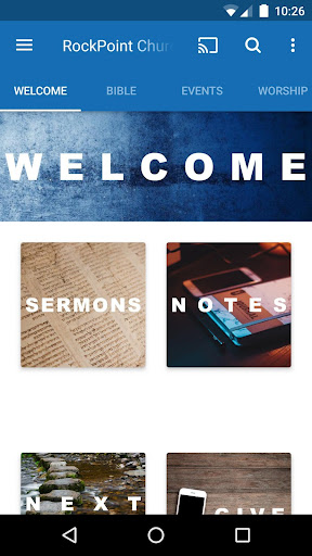 Android application RockPoint Church screenshort
