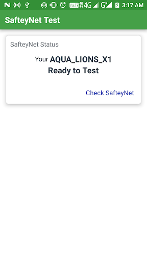 Android application SafetyNet | Integrity Checker screenshort