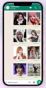 Screenshot 7 Lisa Animated Emoji WA Sticker android