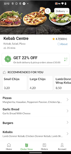 Kebab Centre Screen 3