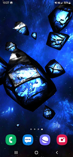 Android application 3D Asteroid Wallpaper screenshort
