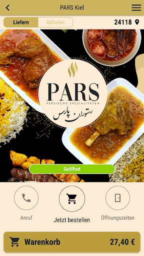 Android application PARS Kiel screenshort