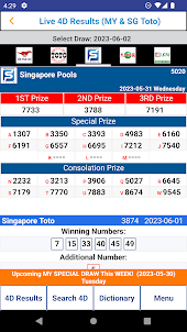 Singapore Pool Result 4D Today