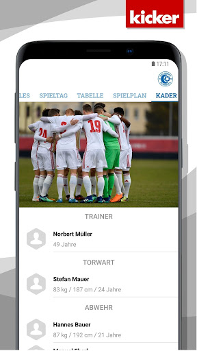 Android application TSG Dissen screenshort