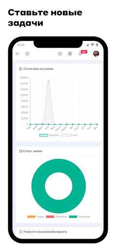 DST CRM. Управление проектами Screen 3