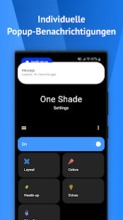 One Shade: Custom Notification Screenshot