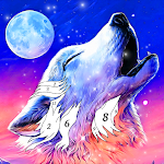 Cover Image of 下载 Wolf Coloring Book - Color by number paint games 1.0 APK