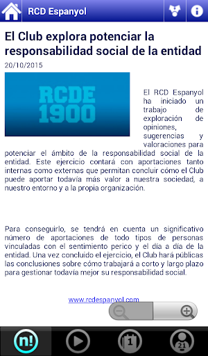 RCD Espanyol App Screen 3