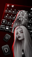 screenshot of Cool Girl Style Keyboard Theme