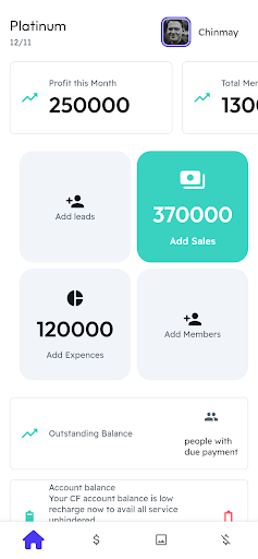 Android application Chintu Fitness Business screenshort
