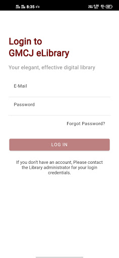 Android application GMCJ eLibrary screenshort