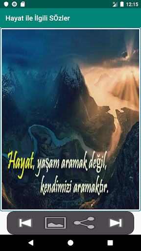 Android application Hayat ile İlgili Sözler screenshort