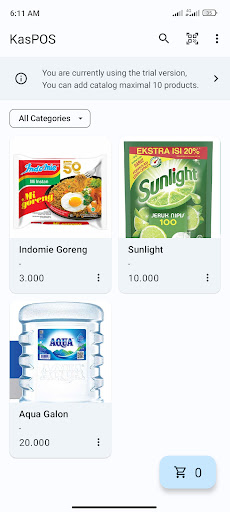 Android application KasPOS - Cetak Struk screenshort