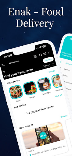 Android application Enak - Food Delivery App screenshort