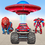 Cover Image of Download Space Robot Transport Games - Lion Robot Car Game 1.0.10 APK