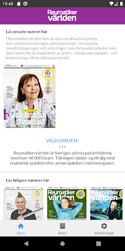 Android application Reumatikervärlden screenshort