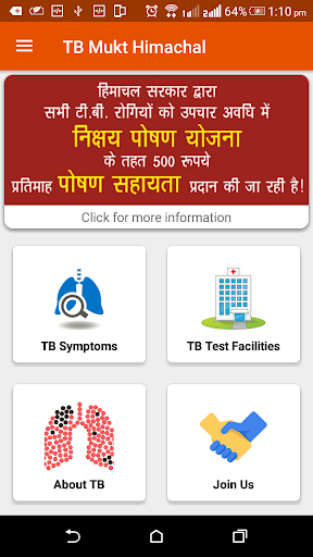 Android application TB Mukt Himachal screenshort