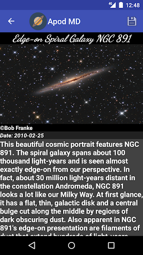 Apod Material Design Screen 2