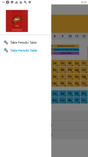 Table Periodica Table Screen 3