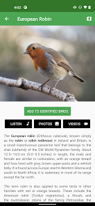Screenshot 8 Smart Bird ID (UK & Europe) android