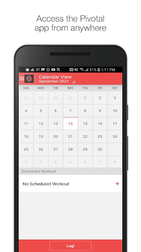 Android application Pivotal Sports Performance screenshort