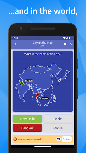 Screenshot of Quiz Geo - World Countries
