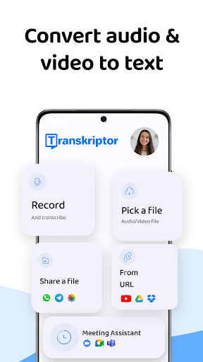 Android application Transcribe Speech to Text screenshort