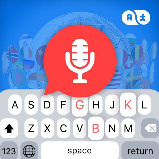 English Voice typing keyboard logo