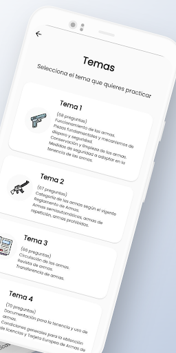 Test Licencia de Armas Pro Screen 2