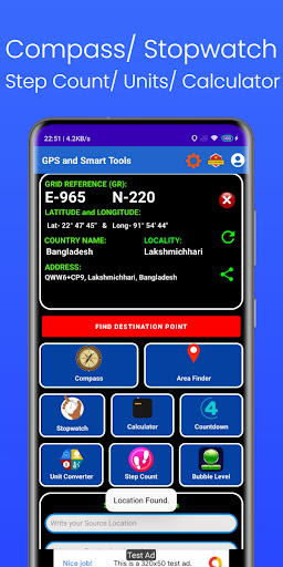GPS Compass & Smart Tools Screen 2