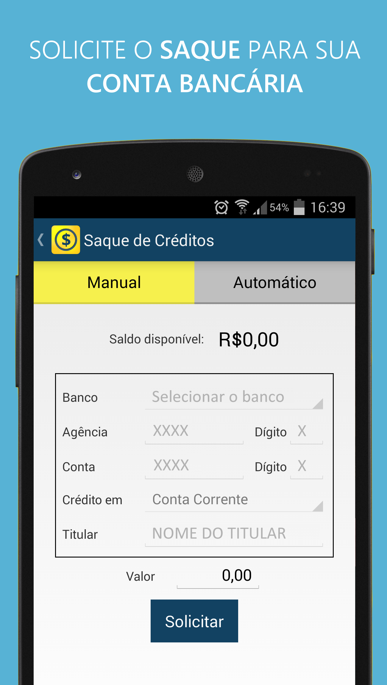 Android application Créditos NFP - Nota Paulista screenshort