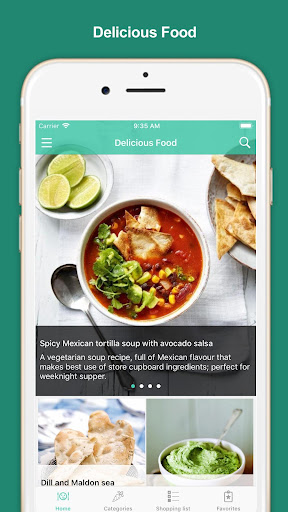 Android application Dishes recipes - Good Food screenshort