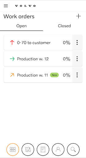 Android application Volvo CE Connected Load Out screenshort