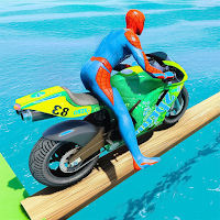 Superhero Tricky Bike Stunt GT Racing : Bike Game