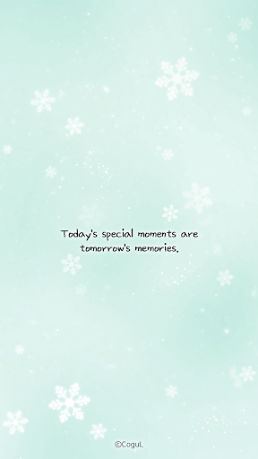 Android application 카카오톡 테마 - 파스텔 윈터_민트 (카톡테마) screenshort