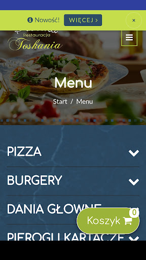 Pizzeria Toskania Hucisko Screen 2
