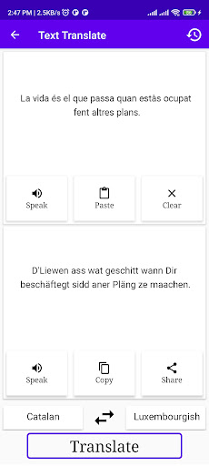Catalan To Luxembourgish Trans Screen 2