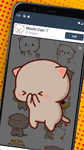 Mochi Cat - WAStickerApps
