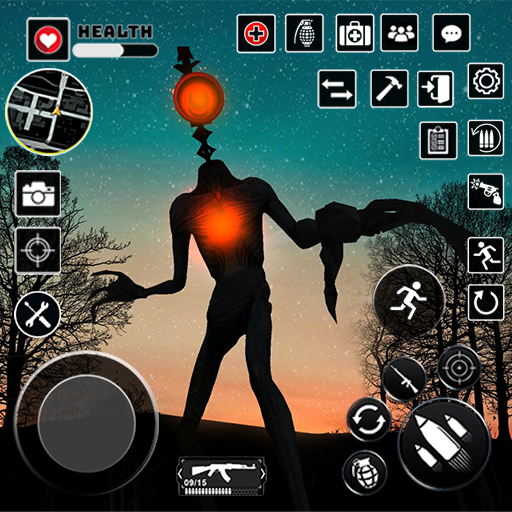 Horror Siren Head Monster Game logo