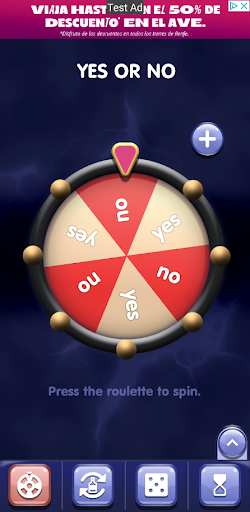 Android application Wheel bottle Dice countdown screenshort