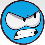 Angry Blue Ball 5 icon