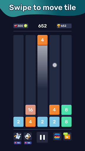Android application Walken x2 Blocks Сhain: 2048 screenshort
