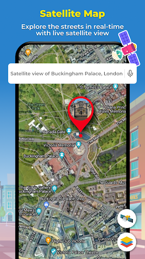 GPS Maps Live Satellite View Screen 2