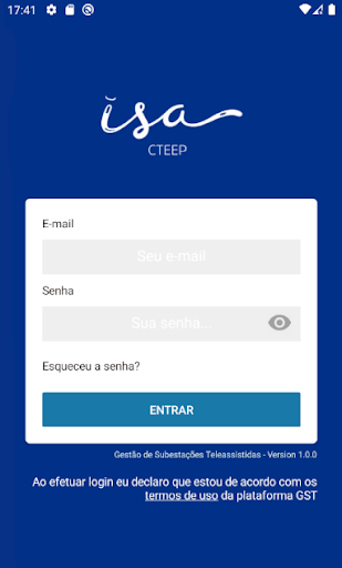 Android application GST - Gestão de Subestações screenshort