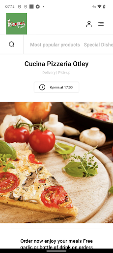 Android application Cucina Pizzeria Otley screenshort