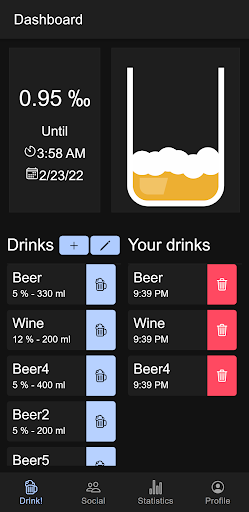 Android application BeerBot screenshort