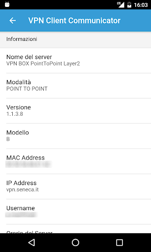 VPN Client Communicator Screen 2